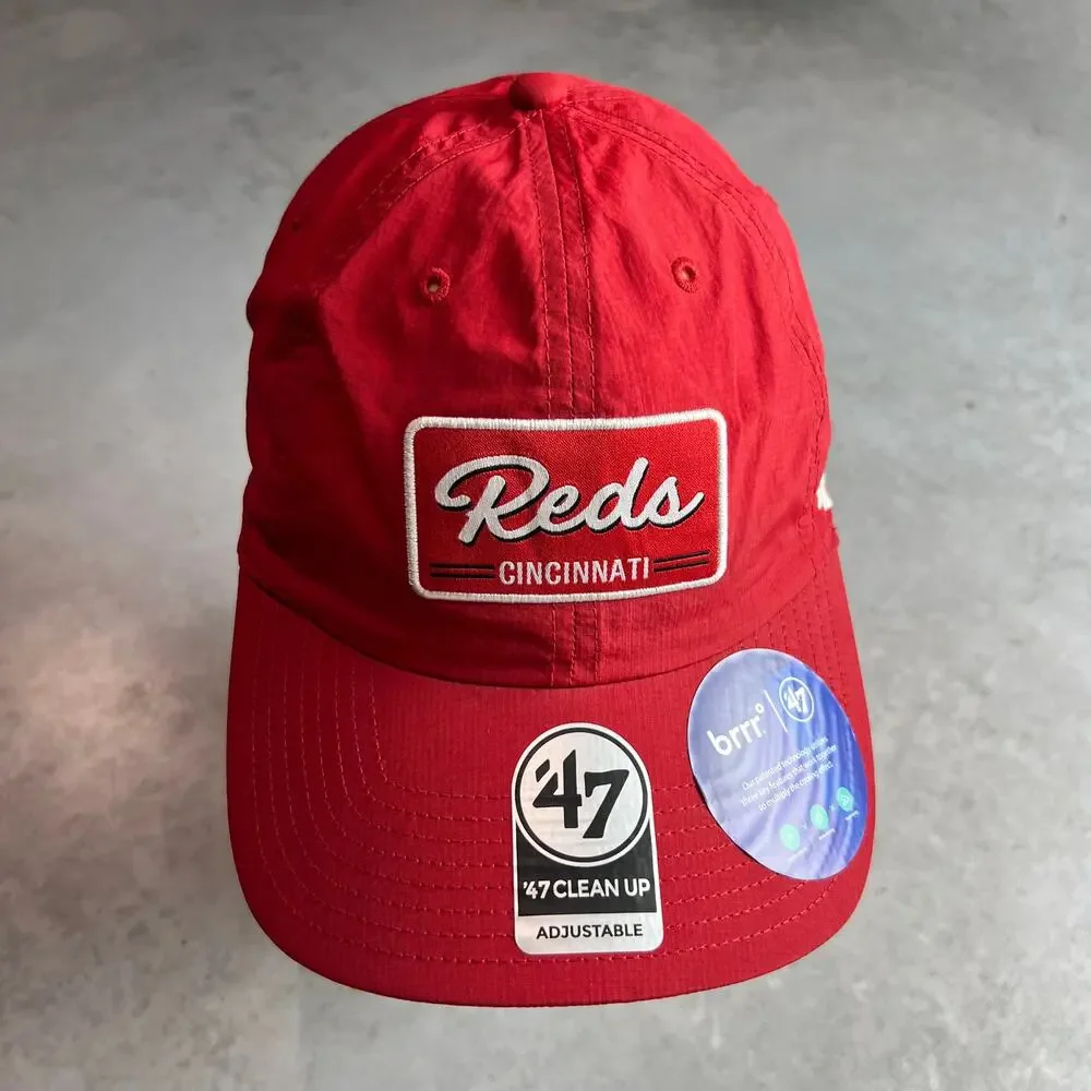 Cincinnati Reds ’47 Clean Up Adjustable Red Hat Brrr Cooling OSFA MLB NWT